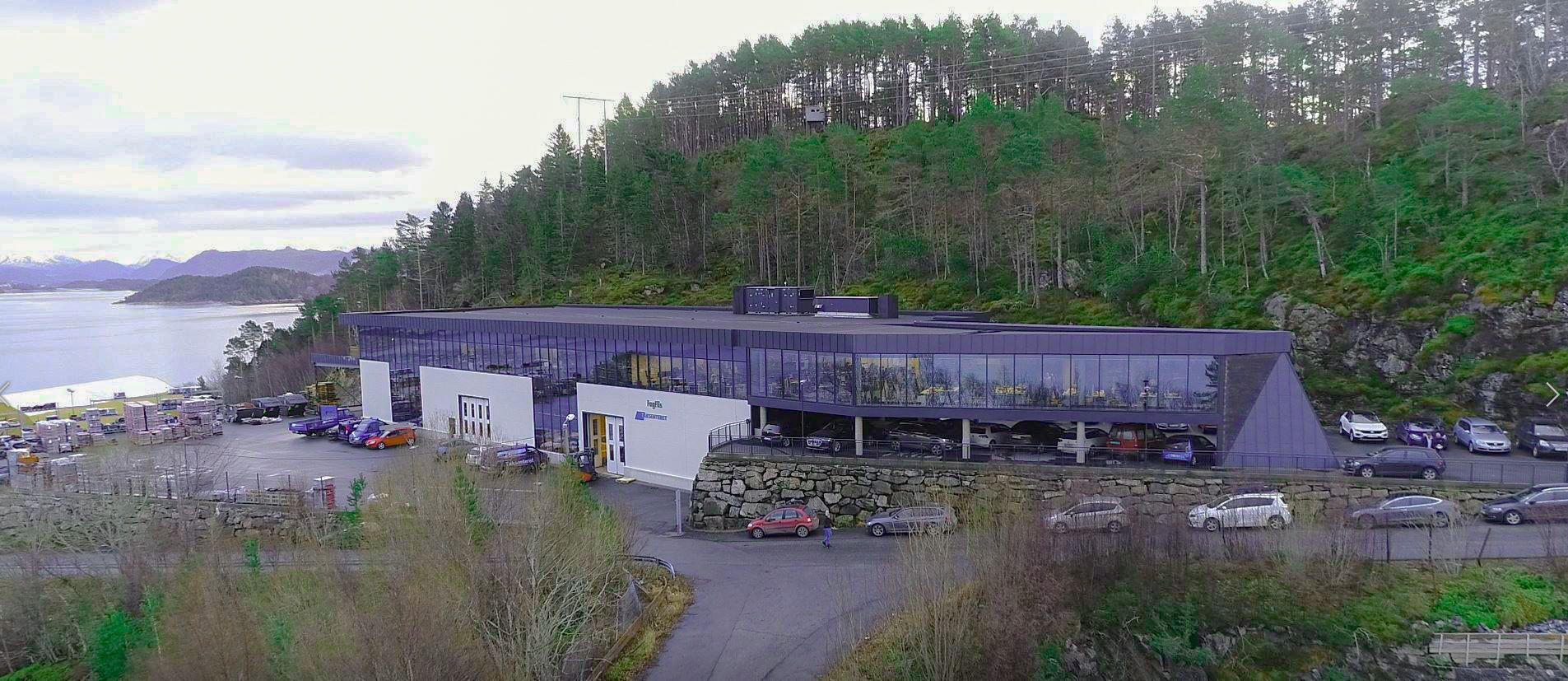 Aerial photo of the Solwr office in Ålesund
